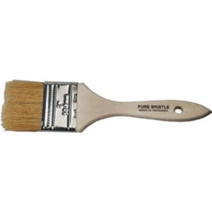 Brushes                                                                         Adhesive Brush                                                                  - Natural bristle                                                               - Stapled together for longevity                                                - Wood handle