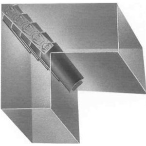 Vane Rails                                                                      - For use with single- or double-wall                                             turning vane                                                                  - Guides air evenly around turns                                                - 24 Gauge galvanized steel