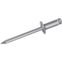 Insulation Fasteners                                                            Pin Rivets  Aluminum Body & Mandrel                                             - Dome rivet head style                                                         - Hollow                                                                        - Ideal when there is no access to reverse side of work                         -                                                                               -                                                                                 *White