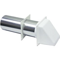 Vent Hoods                                                                      Plastic Preferred Hood Wide Mouth Wall Vent                                     - Standard tailpiece                                                            - Designed for maximum airflow                                                  - Includes:                                                                     - Preferred hood vent                                                             with tail pipe                                                                - Removable screen                                                              - Trim plate