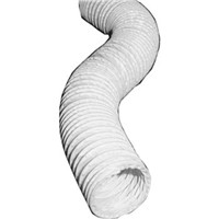 Flexible Pipe Duct                                                              Standard White Vinyl Hose                                                       - Steel wire support                                                            - 3-1/4" and 3" Diameter are 1   pitch                                           - 4" Diameter is 1-1/2   pitch                                                   - Useful as bathroom fan venting                                                - Not approved for dryer venting                                                - Check your local codes