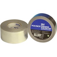 Duct Tape                                                                       251 Polyken Professional Grade Metalized Duct Tape                              - Rubber adhesive                                                               - PE Coated cloth                                                               - Low VOC content                                                               - Aggressive adhesion to                                                          rough surfaces                                                                - Single-coated                                                                 - UL 723 Listed