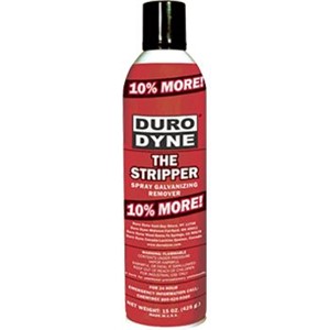 The Stripper  Spray                                                             - Dissolves galvanized build-up on                                                rollers of forming machines and                                               press dies                                                                      - Lubricates
