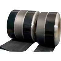 Reinforced Universal Securement Strips (RUSS)                                   Sure-Seal   EPDM Pressure-Sensitive RUSS                                         - Nominal 45 mil thick reinforced membrane                                        strip with a nominal 30 mil thick cured EPDM                                  splice tape adhesive laminated along one                                        or both edges                                                                   - Reinforced EPDM membrane                                                        is either 6" or 9" wide while the                                             adhesive strip is 3" wide                                                       - Provides additional securement                                                  at walls, curbs and expansion                                                 joints                                                                          - 6" RUSS cannot be used on mechanically fastened roofing systems                                         - 9" Russ can only be used on                                                     mechanically fastened roofing systems