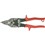 Snips                                                                           Metalmaster   Bulldog Snip                                                       - For notching or trimming extra-heavy stock                                    - Cuts low carbon cold rolled steel                                             - Non-slip, textured grips and safety latch                                     - Non-slip serrated jaws of                                                       wear-resistant molybdenum steel                                               - Length: 9-1/4"