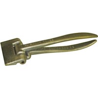Tongs                                                                           Fairmont Seaming Tongs                                                          - Tongs are forged and plated                                                   - Bending depth marks on tong jaws                                              - Length: 9-1/2"                                                                - Jaw width: 3"                                                                 - Jaw depth: 1-1/8"