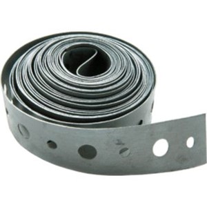 Duct Hangers                                                                    Strapping Hanger Iron                                                           - Galvanized 3/4" for vent strapping,                                             hanger iron, plumber's tape,                                                  pipe hanger tape and other uses                                                 - 1/4" Centers for bolts or nails