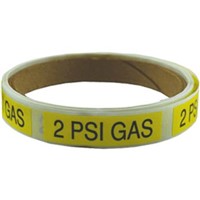 Gas Line Marking Labels                                                         - Yellow self adhesive stickers                                                 - Clearly identifies gas lines from other                                         utility and water lines                                                       - (100) Labels per roll