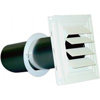 Specialty Vents/Hoods                                                           Siding Vent Hood                                                                - For vinyl and stucco siding                                                   - Durable 2-piece construction                                                  - Includes:                                                                     - Vent hood                                                                     - Pipe                                                                          - Collar