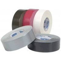 Duct Tape                                                                       SF 682 ShurFLEX   Non-Printed Metallized Cloth Duct Tape                         - Applications:                                                                 - For use in the HVAC industry                                                    for airtight and moisture-free                                                seaming, connecting, splicing,                                                  patching and sealing of sheet                                                   metal and flex duct, rigid duct                                                 boards, air vents, insulation,                                                  fibrous filter banks and                                                        pollution collection systems                                                    - Flexible and conformable                                                      - Easy to unwind and tear - Will not twist or curl during                                                   application                                                                   - Waterproof Metallized polyethylene film with a cloth carrier                  - Natural rubber adhesive                                                       - Tensile strength: 25 lbs/in                                                   - Thickness: 10 mils                                                            - Service temperature range: 50   to 200  F                                       - Standards: Tested in accordance                                                 with UL 723; FSI 0/SDI 0;                                                     US Green Building Council -                                                     LEED   Point Contributor Product