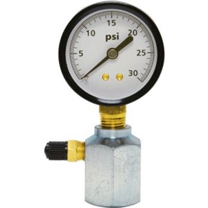 Test Gauges                                                                     1/2" FPT Top Mount Gas Test Gauge                                               - 2-Inch display                                                                - Use to pressure test all                                                        new installations for                                                         leaks and inspection                                                            codes