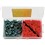 Anchors                                                                         Plastic Anchor Kit                                                              - For sheet rock applications                                                   - Anchor size: 1/4" x 1"                                                        - Screw size: 10" x 1-1/4" HWH                                                  - Head size: 5/16" hex