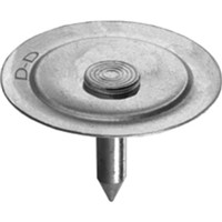 Insulation Fasteners                                                            CTC Slope   Washer Pin                                                           - Provides strong mechanical anchor                                               point for duct liner                                                          - Smooth transition from the insulation                                           surface to the quilting depression                                            - Pin diameter: 0.130"                                                          - Washer diameter: 1"                                                           - Thickness: 0.015" - 0.017"