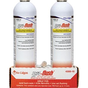 Flush Kits                                                                      Rx11-flush   Air Conditioning & Refrigeration System Flush                       - Engineered for flushing                                                         refrigeration and air                                                         conditioning systems                                                            - HFC-Based solvent formulation flushes away sludge, carbon residue, oils, acids, water and other particulate                                                   - For system flushing after burnouts, retrofits, and for flushing line sets for R-410A conversions                                                              - Non-toxic, non-flammable and non-ozone depleting