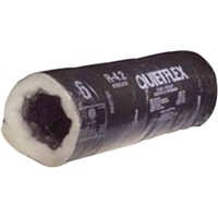 UV-Inhibited Black Jacket Flex Duct                                             - Polyethylene vapor barrier                                                    - Galvanized metal                                                                core reinforcing                                                              - Oversized core to fit on                                                        collars and register boxes                                                    - ETL Listed                                                                      R-4.2 UV-Inhibited Black Jacket Flex Duct