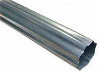 Downspouts                                                                      Round Corrugated Galvanized Steel Downspout
