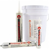 Sealants                                                                        Flame Tech Fire Stop 814+ Firestopping Sealant                                  - For use in multi-family and commercial applications                           - Up to 3 hour fire rating                                                      - Acrylic latex                                                                 - Non-shrinking smooth                                                            consistency                                                                   - Coral red                                                                     - CPVC Compatible                                                               - Low VOC                                                                       - Tested to ASTM-E814                                                             and E1966                                                                     - cULus Listed