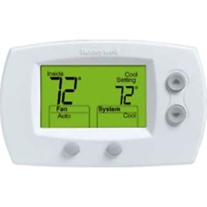 Wireless Thermostat Systems                                                     FocusPRO   Wireless Thermostat System                                            - Compatible with gas, oil, electric, heat pump,                                  forced warm air, hot water, steam or gravity                                  - Up to 3 heat/2 cool heat pump or up to 2 heat/2 cool conventional             - Installs in minutes                                                           - Easily add a zone to a TrueZONE   system                                         without running new wires (requires HZ432 or HZ322                            TrueZONE   panel; THM4000R1000 wireless adapter                                  - Compatible with RedLINK  Wireless technology                                  - No interference with other wireless devices in the home                       - Can display outdoor temperature and humidity                                    (if wireless outdoor sensor is installed) - Battery powered only, 1-year battery life, 2-month low battery warning        - Dual fuel enabled, requires THM5320R1000                                        equipment interface module and C7089R1013                                     wireless outdoor sensor (sold separately)                                       - Manual or automatic selectable changeover                                     - Thermostat dimensions: 3-9/16"H x 5-13/16"W x 2-1/2"D                         - Premier White                                                                  - 5-Year limited warranty with timely registration