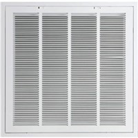 T-Bar Return Air Grilles                                                        - Use for T-bar ceiling                                                         - Overall size: 23-3/4" x 23-3/4"                                                 (24" x 24" openings)                                                          - (2) Durable paint applications:                                                 electro-coating and powder-coating                                            - Precision stamping and hand-finishing                                         - Space-saving switches                                                         - Shrink-wrapped for damage protection                                          - Lifetime warranty                                                               923R6 Steel T-Bar Return Filter Grille with R6 Insulation                     - 1/3" Spaced fins                                                              - Lanced faceplate - Removable hinged face                                                         - Uses nominal 1" thick filters                                                   (not included)