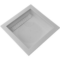 Dryer Vent Boxes                                                                - Easy install in 16" or 24"                                                      on center walls                                                               - 14" Square with (2)                                                             knockouts on one side                                                         - Box can be used for up, down,                                                   side, or direct venting                                                       DBX1000 Plastic Dryer Vent Box