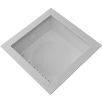 Dryer Vent Boxes                                                                - Easy install in 16" or 24"                                                      on center walls                                                               - 14" Square with (2)                                                             knockouts on one side                                                         - Box can be used for up, down,                                                   side, or direct venting                                                       DBX1000 Plastic Dryer Vent Box