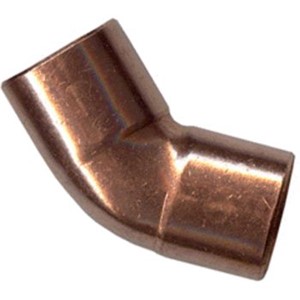 Copper Wrot Pressure Fittings                                                   Copper Wrot 45   Elbow (Copper)