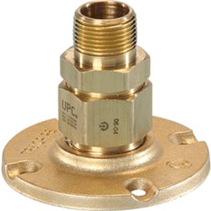AutoFlare   Fittings & Accessories                                               AutoFlare   Flange Fitting (MPT)                                                 - Stainless steel and yellow brass                                              - Operating pressure: 25 psig                                                   - Operating temperature range:                                                    -20   to 200  F                                                                 - CSA Certified                                                                 - ANSI and IAPMO Listed
