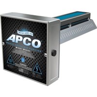 APCO   Whole House Air Purifiers                                                 - APCO Removes airborne contaminants as the                                       air is circulated by the central air system                                   - Ozone-free                                                                    - Effective against odors/VOC's, as well as mold, germs, and viruses            - UV-C light shining on the APCO   activated carbon                                matrix causes a photocatalytic reaction which transforms odor molecules into harmless water vapor and CO2 which are released into the airstream               - Optional second remote UV light for coils                                     - Lifetime warranty on all parts except lamp                                      APCO Low-Voltage In-Duct Air Purifier                                         - Internal mount power supply