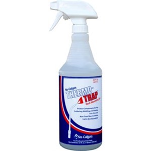 Heat Pastes                                                                     Thermo-Trap   Heat Absorbent                                                     - Reduces heat transfer                                                         - Cools down heated surfaces                                                    - Apply to pipes before welding,                                                  brazing, or soldering to protect                                              adjacent surfaces                                                               - Adheres to all surfaces, but                                                    will not stain                                                                - Harmless to skin and clothing