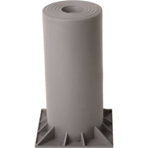 Heat Pump Risers                                                                1-Piece Heat Pump Riser                                                         - For use with condensers, heat pumps, and air handlers                         - 1-Piece heavy-duty plastic                                                    - Butyl mastic on the top and bottom guarantees no slipping and reduced vibration and noise                                                                     - (4) Risers can handle up to a 2,000 lb uniform load