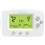 FocusPRO   6000 5+2 or 5+1+1 Day Programmable Digital Thermostats                - Large, clear, backlit display, largest in its class                           - Precise comfort control (+/-1  F) maintains consistent comfort to the highest level of accuracy                                                                - Displays both room and set temperature                                        - Simplified programming and operation                                          - Easy change flip-out battery door                                             - Built-in instructions                                                         - Adaptive Intelligent Recovery                                                 - Automatic or manual selectable changeover                                     - Temperature range stops                                                       - Displays:                                                                     - Standard: 3.75 square inch - Large: 5.09 square inch                                                       - Setting temperature range:                                                    - Heat: 40   to 90  F (4.5   to 32  C)                                              - Cool: 50   to 99  F (10   to 37  C)                                               - Dimensions: 3-9/16"H x 5-13/16"W x 1-1/2"D                                    - Premier White                                                                  - 5-Year limited warranty                                                       -                                                                               -                                                                                 *With Logo                                                                    **With Label