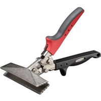 Hand Seamers                                                                    RedLine  Hand Seamer with Forged Steel Jaw                                      - Bends, folds, flattens, or straightens                                          sheet metal on the job                                                        - Depth markings graduated in                                                     1/4" increments                                                               - 1-Handed operation latch                                                      - Non-slip handle insert                                                        - Ergonomic RedLine  handles                                                    - Power stroke: 7:1                                                             - Capacity: 24 gauge galvanized                                                   steel                                                                         - Made in the USA