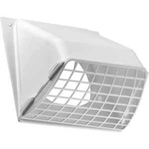 Vent Hoods                                                                      Plastic Preferred Hood Vent                                                     - Includes removable screen                                                     - Tailpiece sold separately