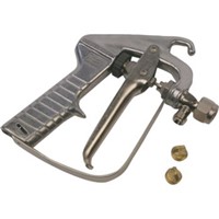 Applicators                                                                     Spray Gun                                                                       - Travel-Tack  portable adhesive                                                  system spray guns and tips                                                    are designed to deliver the                                                     right amount of adhesive every                                                  time                                                                            - Spray guns come complete                                                        with standard 6501 tip (9501 tip available separately                         for the white, VOC-compliant spray system)