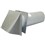Galvanized Vent Hoods                                                           P-Tanium  Galvanized Vent Hood                                                  - 30 Gauge paintable galvanized                                                 - 11-1/2" Tailpipe                                                              - Ships gray, ready to paint                                                    - Back-draft flapper                                                            - Made in the USA