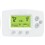 FocusPRO   6000 5+2 or 5+1+1 Day Programmable Digital Thermostats                - Large, clear, backlit display, largest in its class                           - Precise comfort control (+/-1  F) maintains consistent comfort to the highest level of accuracy                                                                - Displays both room and set temperature                                        - Simplified programming and operation                                          - Easy change flip-out battery door                                             - Built-in instructions                                                         - Adaptive Intelligent Recovery                                                 - Automatic or manual selectable changeover                                     - Temperature range stops                                                       - Displays:                                                                     - Standard: 3.75 square inch - Large: 5.09 square inch                                                       - Setting temperature range:                                                    - Heat: 40   to 90  F (4.5   to 32  C)                                              - Cool: 50   to 99  F (10   to 37  C)                                               - Dimensions: 3-9/16"H x 5-13/16"W x 1-1/2"D                                    - Premier White                                                                  - 5-Year limited warranty                                                       -                                                                               -                                                                                 *With Logo                                                                    **With Label