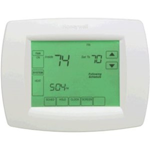 Wi-Fi FocusPRO   6000 7-Day Programmable Thermostats                             - Allows remote access to the thermostat through a computer, tablet,              or smart phone with Honeywell's total connect comfort solutions               - Simplified programming and operation                                          - Automatic software updates through wi-fi                                      - Real-time clock                                                               - Programmability: 7-Day programmable or non-programmable                       - Large, clear, backlit display                                                 - Precise temperature control (+/-1  F) reliable maintains consistent comfort    - Built-in instructions                                                         - Change reminders reminds you to service or replace                              the air filter, humidifier pad, or ultraviolet lamp                           - Adaptive Intelligent Recovery - Automatic or manual selectable changeover                                     - Temperature range stops                                                       - Hardwired, requires common (C) wire                                           - Display: 5.09 square inch                                                     - Setting temperature range:                                                    - Heat: 40   to 90  F (4.5   to 32  C)                                              - Cool: 50   to 99  F (10   to 37  C)                                               - Dimensions: 3-9/16"H x 5-13/16"W x 1-1/2"D                                    - Premier White   color                                                          - 5-Year warranty                                                               -                                                                               -                                                                                 *With Logo**With Label