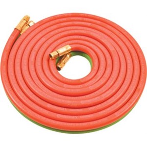 Flame Tool Accessories                                                          Oxy-Acetylene Twin Hose with 3/16" Grade "R"                                    - Maximum operating pressure:                                                     200 psi                                                                       - Hose connections:                                                             - "A" = 3/8" - 24 thread                                                        - "B" = 9/16" - 18 thread