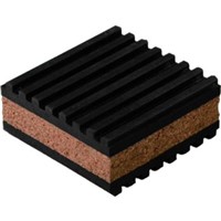 Anti-Vibration Pads                                                             Rubber/Cork Anti-Vibration Pad                                                  - Elastomeric oil-resistant padding                                             - Withstands 50 lbs per square inch                                             - Cork is laminated between                                                       (2) corrugated pads