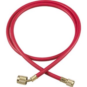 1/4" Plus II  Charging Hoses                                                    - Minimum bend radius: 6"                                                       - Nylon permeation barrier meets SAE requirements J2196 for CFC, HCFC and HFC     1/4" Plus II  Hose with SealRight  Low Loss Anti-Blow Back Fitting            - Traps refrigerant in hose                                                       when disconnected to meet                                                     non-venting regulations                                                         and prevent finger burns                                                        - Deterioration-resistant                                                         gaskets                                                                       - Minimum bending radius: 6"                                                    - 45   End for easy installation                                                   in tight areas