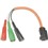 Test Equipment                                                                  Adapter Cord Test Connector                                                     - 12" Lead with 14-3 wire and                                                     female plug one end                                                           - (3) Large clips with red, black                                                 and green insulators                                                          - 120/240VAC