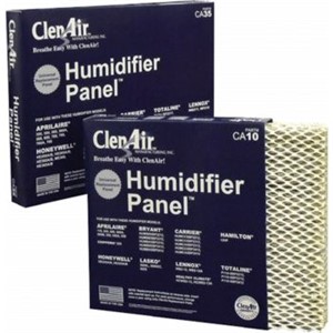 Evaporator Pads                                                                 ClenAir  Humidifier Panel                                                       - Provides optimum moisture output, performance, and                              durability                                                                    - Replaces Aprilaire  , Honeywell  , Carrier  , Bryant  , Lennox  , ICP   and others  - Made in the USA