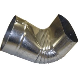 Galvanized Oval Pipe & Fittings                                                 Galvanized 90   Round to Oval Boot                                               - No crimp