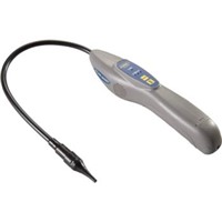 Leak Detectors                                                                  AccuProbe  II Leak Detector                                                     - Sensitivity:                                                                  - HFC (R-134A): 0.06 oz/Year                                                    - HCFC (R-22): 0.03 oz/Year                                                     - HFO (1234yf): 0.15 oz/Year                                                    - Over 300 hours sensor service life                                              with minimal cleaning and no adjustments                                      - Probe length: 17"                                                             - Warm up time: 20 seconds or less                                              - Power: (4) AA alkaline batteries with 4.5 hours continuous life