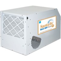 Santa Fe  Dehumidifiers                                                         Santa Fe  Max Dry Dual XT Dehumidifier                                          - Removes up to 155 pints of water                                                per day                                                                       - Dual exhaust outlets                                                          - Sized for larger basements and                                                  crawlspaces                                                                   - High capacity blower:                                                           391 CFM @ 0.0" WG                                                             - Engineered for quiet operation                                                - Exceeds ENERGY STAR   efficiency requirements                                  - MERV 11 Air filter                                                            - Engineered for low temperature operation - Ducting options for divided spaces                                            - Automatically restarts after a power outage                                   - Suitable for up to 3,600 sq ft                                                - Energy Star   rated