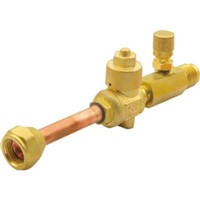 Refrigeration Ball Valves                                                       Full Port Ductless Mini-Split Ball Valve (MPT)                                  - Forged brass body and cap                                                     - Poly-bagged for cleanliness                                                     during transportation and                                                     storage                                                                         - Internal Teflon   seal                                                         - Approved for R-410 and CO2                                                    - 3/4" Insulation                                                               - 1/4" Schrader valve on side                                                   - Pressure rated from 700 to 900 psig                                           - Includes mounting brackets and all necessary hardware