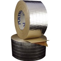 Insulation Tape                                                                 338 Polyken FSK Insulation Tape                                                 - Synthetic rubber adhesive                                                     - Kraft paper liner                                                             - Low VOC content                                                               - High-strength and tear-resistant                                              - UV, Moisture, and mold-resistant                                              - Single-coated with liner                                                      - UL 723 Listed