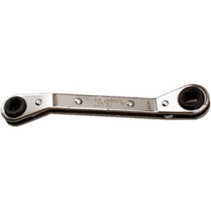 Wrenches                                                                        Offset Service Wrench                                                           - Knuckle-Saver  design                                                           for tight areas                                                               - Square openings:                                                              - 1/4" and 3/16" At one end                                                     - 3/8" and 5/16" At other end
