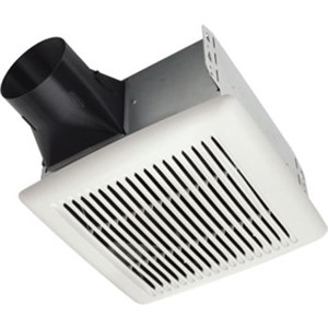InVent  Series Bath Fans & Fan/Lights                                           - Ideal for retrofit installations, no                                            attic access required                                                         - Single-speed fan                                                              - FoldAway  foldable mounting ears                                              - EzDuct  Connector                                                             - TrueSeal  Damper technology                                                   - Airtight performance                                                          - 4" Round duct connector                                                       - 4-Point mounting directly to joist                                            - Size: 5-3/4"H x 11-1/2"W x 12"D                                               - Housing size: 5-3/4"H x 10"W x 9-1/4"L                                        - Housing fits 2" x 6" construction - White housing                                                                 - UL Listed for use over tubs and                                                 showers with a GFCI circuit                                                   - Made in USA                                                                     InVent  Series Bath Fan