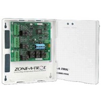 Mastertrol  Zone Control Panels                                                 Mini-Mastertrol 2- & 3-Zoning Panel                                             - For all standard single stage heating and cooling                             - ABS Plastic construction                                                      - Each zone uses a standard                                                       4-wire thermostat                                                             - Heating only/cooling only                                                     - Features a separate C -                                                         common terminal for                                                           24V powered thermostats                                                         - Push-in terminal blocks                                                       - Individual zone indicating lights                                             - Indicator LEDs for system operation - Voltage: 24VAC, 50/60Hz                                                       - Operating temperature range: 0   to 120  F